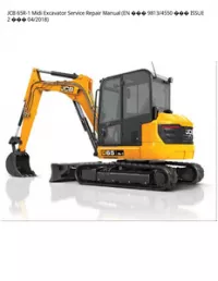 JCB 65R-1 Midi Excavator Service Repair Manual (EN  9813/4550  ISSUE 2  - 04/2018 preview