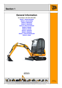 JCB 8014 Mini Excavator manual