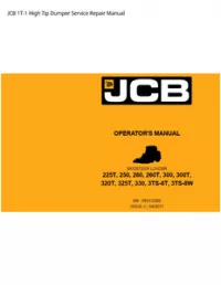 JCB 1T-1 High Tip Dumper Service Repair Manual preview