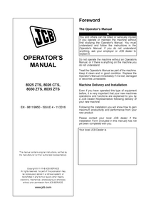 JCB  CTS manual