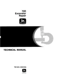 John Deere 70D Excavator Service Manual - TM1408 preview