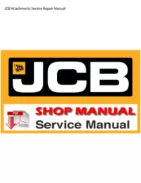 JCB Attachments Service Repair Manual preview