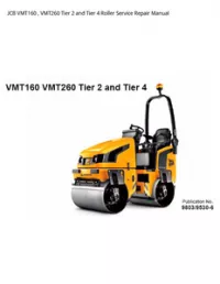 JCB VMT160   VMT260 Tier 2 and Tier 4 Roller Service Repair Manual preview
