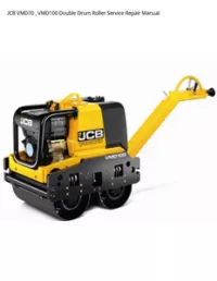 JCB VMD70   VMD100 Double Drum Roller Service Repair Manual preview