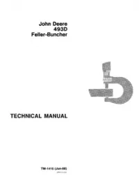 John Deere 493D Feller-Buncher Service Manual - TM1415 preview