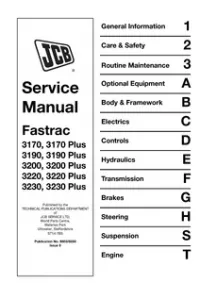 JCB 3170/Plus   3190/Plus   3200/Plus   3220/Plus   3230/Plus Fastrac Service Manual preview