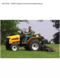 JCB 331HST   335HST Compact Tractors Service Repair Manual preview