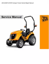JCB 323HST 327HST Compact Tractor Service Repair Manual preview