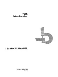 John Deere 793D Feller-Buncher Service Manual - TM1416 preview