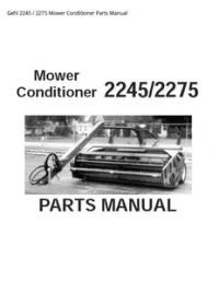 Gehl 2245 / 2275 Mower Conditioner Parts Manual preview