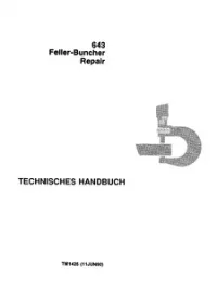 John Deere 643 Feller-Buncher Service Manual - TM1425 preview