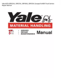 Yale A976 (ERP22VL  ERP25VL  ERP30VL  ERP35VL Europe) Forklift Truck Service Repair Manual preview