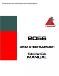 Mustang 2056 Sikd Steer Loader Service Repair Manual preview