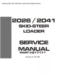 Mustang 2026  2041 Sikd Steer Loader Service Repair Manual preview