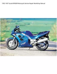 1992-1997 Suzuki RF600R Motocycle Service Repair Workshop Manual preview