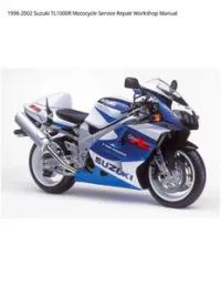 1998-2002 Suzuki TL1000R Motocycle Service Repair Workshop Manual preview