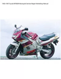 1993-1997 Suzuki RF900R Motocycle Service Repair Workshop Manual preview