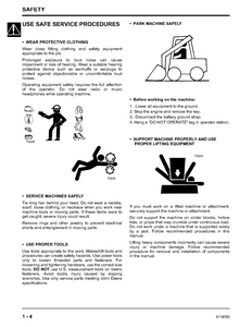 John Deere 6675 Skid Steer Loader manual