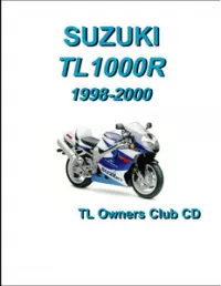 1998-2000 Suzuki TL1000R Motocycle Service Repair Parts Manual preview