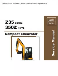 Gehl Z35 GEN:2   350Z NXT2 Compact Excavators Service Repair Manual preview