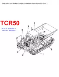 Takeuchi TCR50 Tracked Dumper Carrier Parts Manual (S/N - 30520001- preview