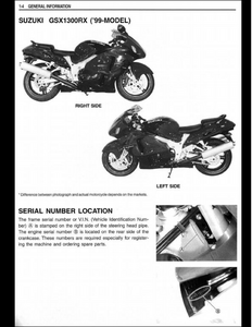 Suzuki GSX1300R Motocycle manual