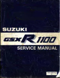 1986-1988 Suzuki GSX-R1100 Motocycle Service Repair Workshop Manual preview