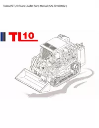 Takeuchi TL10 Track Loader Parts Manual (S/N - 201000002- preview