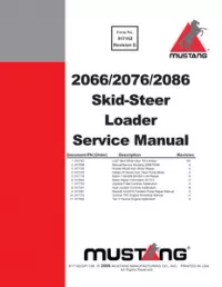 Gehl 5640E  6640E & Mustang 2066  2076  2086 Sikd Steer Loader (with Tier3 Yanmar Engine) Service Repair Manual preview
