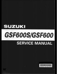 Suzuki GSF600S Motocycle manual