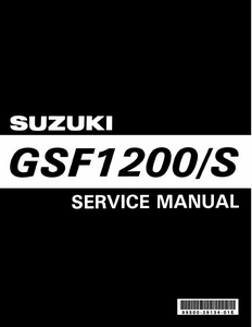 Suzuki GSF1200 Motocycle manual