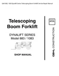 Gehl 883  1083 Dynalift Series Telescoping Boom Forklift Service Repair Manual preview