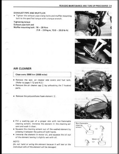 Suzuki GSF400 Bandit Motocycle service manual