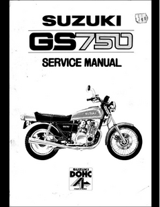 Suzuki GS750 Motocycle manual