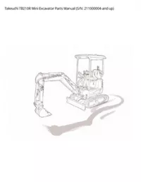 Takeuchi TB210R Mini Excavator Parts Manual (S/N: 211000004-and - up preview