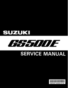 Suzuki GS500E Motocycle manual