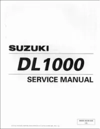 2002 Suzuki DL1000 Motocycle Service Repair Workshop Manual preview