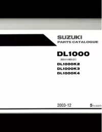 2003 Suzuki DL1000 K2/K3/K4 Motocycle Service Repair Parts Manual preview