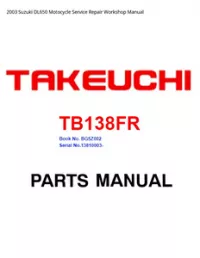 2003 Suzuki DL650 Motocycle Service Repair Workshop Manual preview