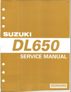 Suzuki DL650 Motocycle manual