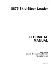 John Deere 8875 Skid Steer Loaders Service Manual - TM1566 preview