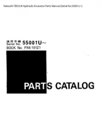 Takeuchi TB55UR Hydraulic Excavator Parts Manual (Serial - No.55001U~ preview