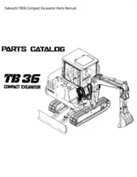 Takeuchi TB36 Compact Excavator Parts Manual preview