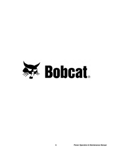 Bobcat 24PLA manual