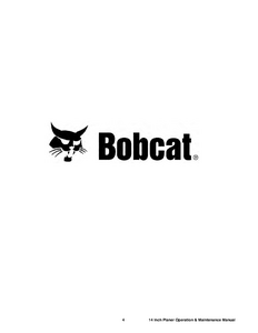 Bobcat 14 service manual