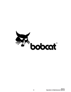 Bobcat 303600101 service manual