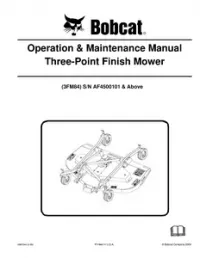 Bobcat Three-Point Finish Mower Operation & Maintenance Manual 3FM84 preview