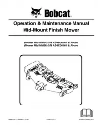 Bobcat Mid-Mount Finish Mower Operation & Maintenance Manual preview