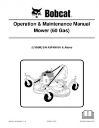 Bobcat Mower (60 Gas) Operation & Maintenance Manual preview
