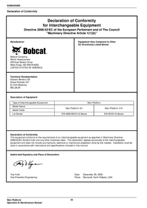 Bobcat 1m service manual